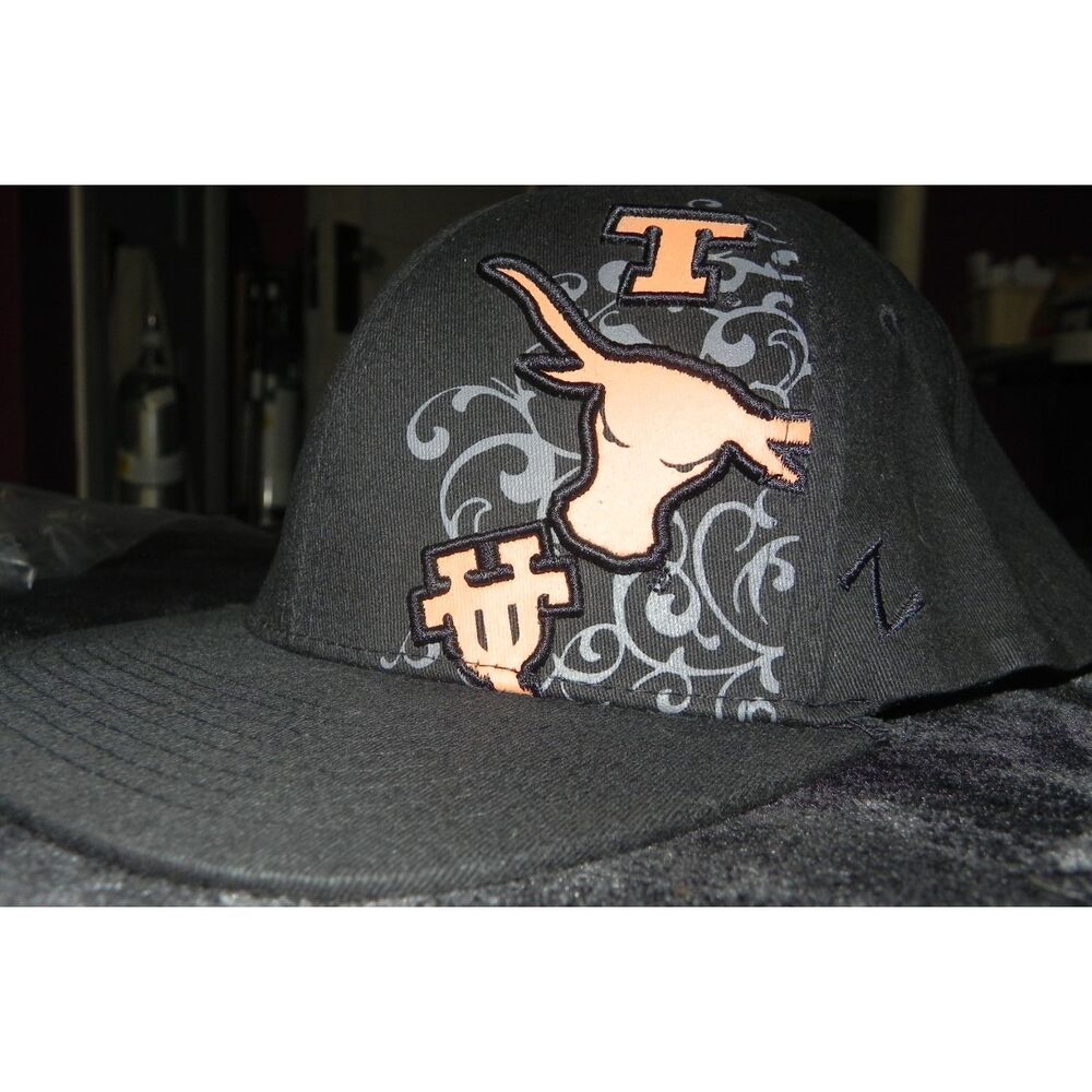 Texas Longhorns Zephyr Z-Fit M/L Hat – Black Burnt Orange